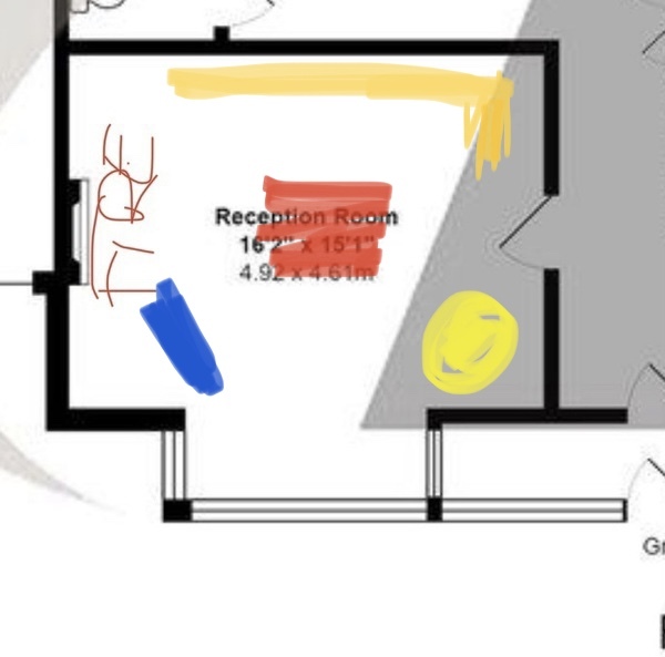 Where to put sofas and tv in this room