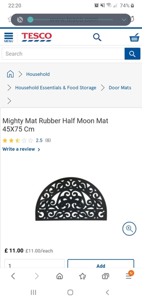 Do you have an outside door mat?