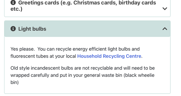 How are you supposed to get rid of old lightbulbs?