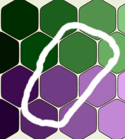 Retro shades of green ....and possibly purple