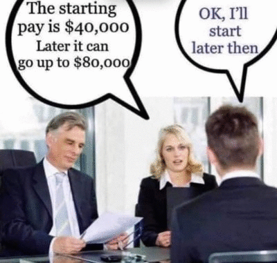 Job adverts without salaries
