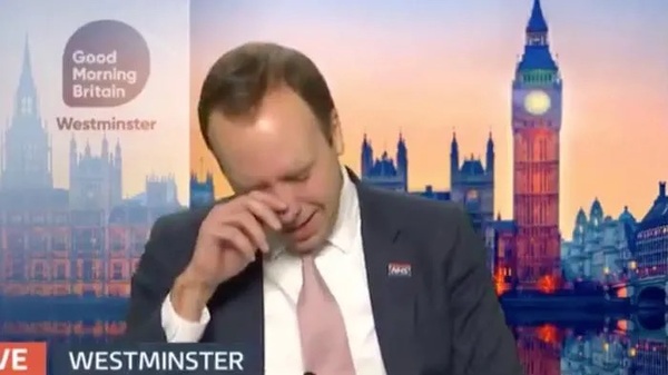 Matt Hancock is being done up like a Kipper!