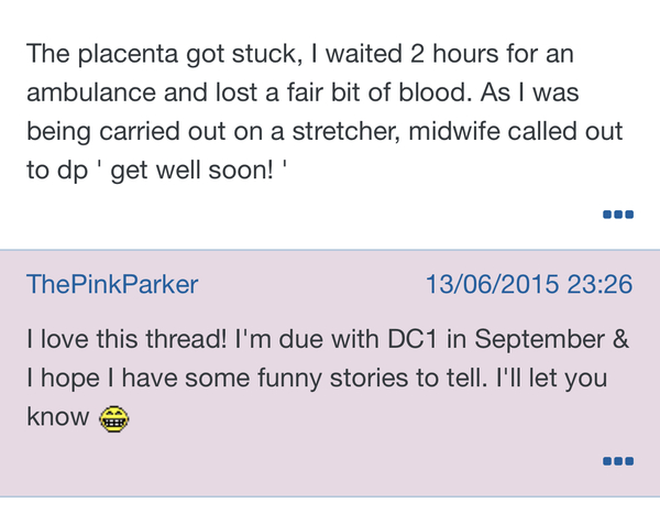 Funniest bit of childbirth