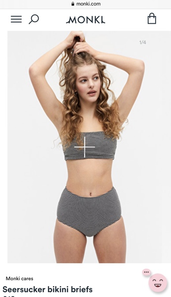 Looking for stripy black and white or gingham high waist bikini