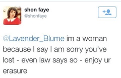 Terrified of regressive modern feminism