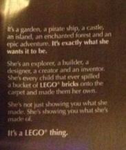 Inclusive advertising Lego
