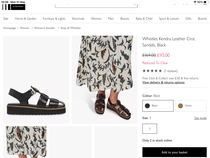 Flat sandals with a covered toe