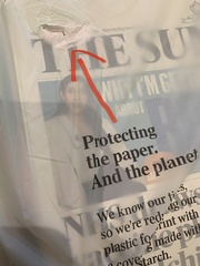 to challenge my paper-stealing neighbour?