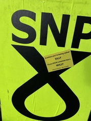 There's been a sticker....