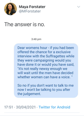 Woman's Hour - let us know any stories you'd like/love us to cover