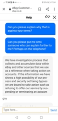 eBay help please - Banned but I don't use it!