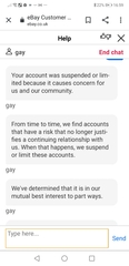 eBay help please - Banned but I don't use it!