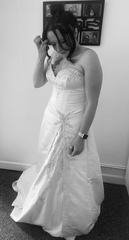 Would you wear a veil with this wedding dress? Pics included