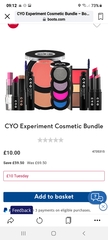 If anyone is any CYO make up fan there's 2 bundles on Boots for £10 each