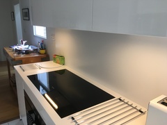 LED strip lighting under kitchen cabinetry