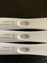 FRER faint line or left over HCG