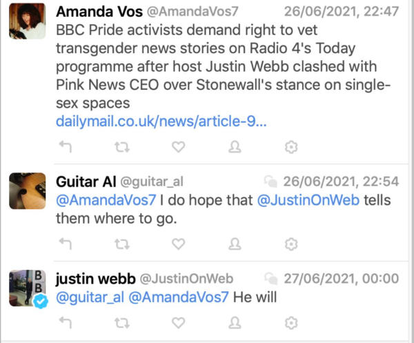BBC Pride activists demand right to vet transgender news stories on Radio 4’s Today programme
