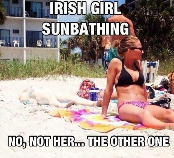 To embrace being pale!