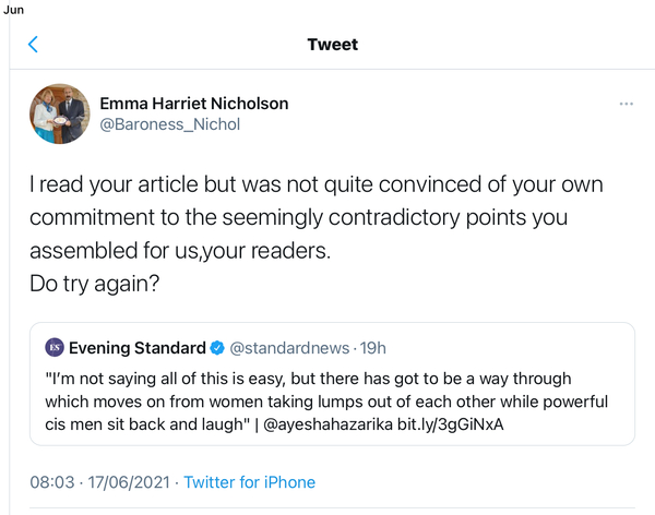 Why I am not applying for the Fawcett Society CEO job - Maya Forstater