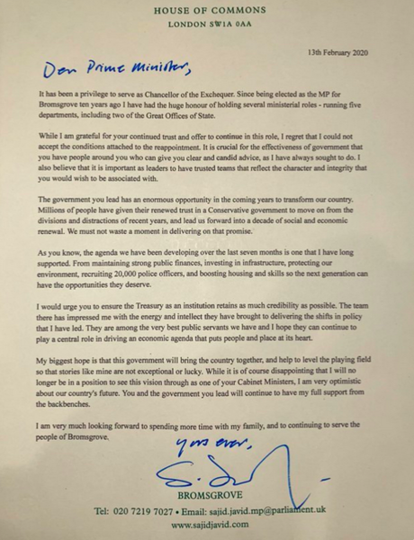 To think it's weird how Matt Hancock signed his resignation letter?
