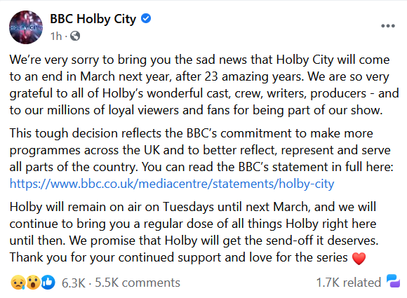 HOLBY CITY critics and wannabe scriptwriters, this way please