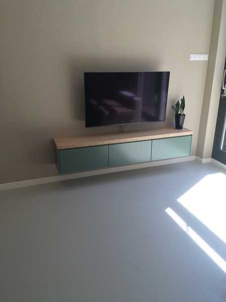 How to use the space under this wall cabinet?