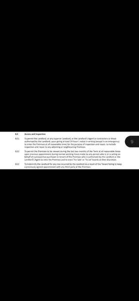 URGENT: Does a tenant have to allow a survey?