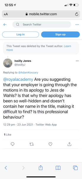 Royal Academy social media