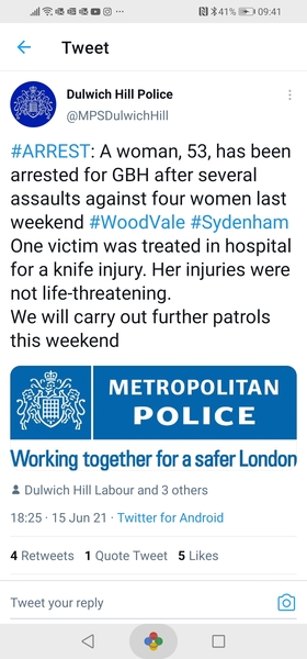 Woman arrested "had intially been mistaken for a man"