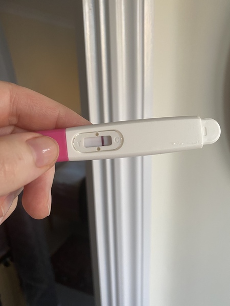 Faint line 10 dpo