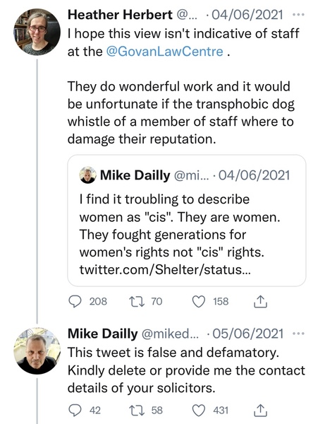 Weird twitter row - can anyone enlighten me? Mike Dailly