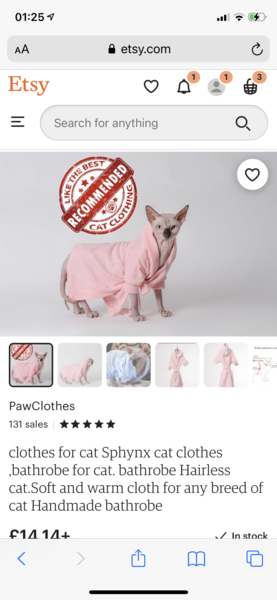 Swim robe / dressing gown with cat design? Does it exist?!
