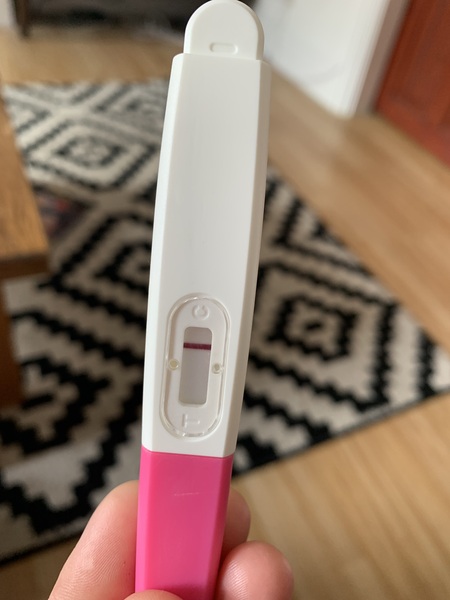 Faint positive or evaporation line