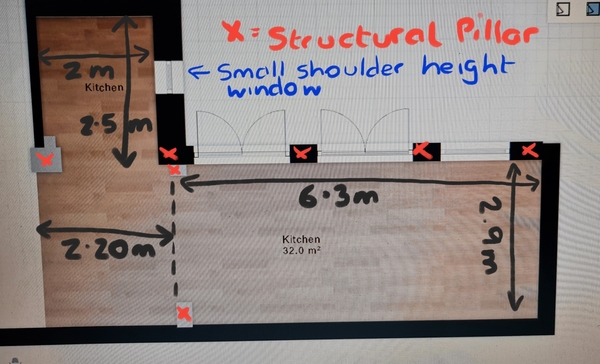 New kitchen help - is this a good design (with pic)