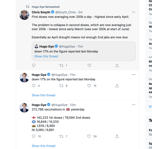 UK vaccination thread started 1st May 2021