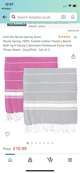 Lightweight towels (?hammam)