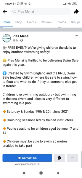 Wild swimming.