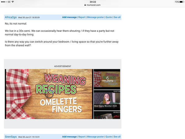 Intrusive video adverts