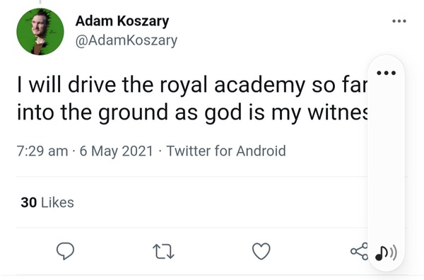 Royal Academy social media