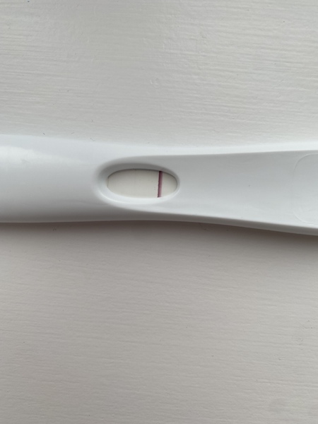 Very faint positive this morning, period this afternoon