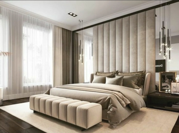 Upholstered panels question  - Master Bedroom