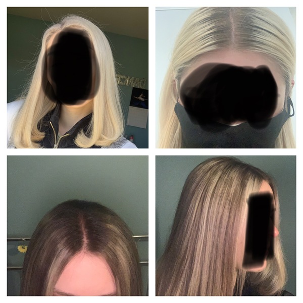 Asking hairdresser to redo my colour (trainee!)