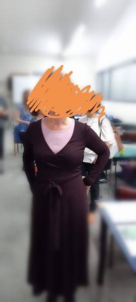 To ask why all wrap dresses are designed to flash chest?