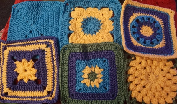 Woolly Hugs. A Blanket for lovely Notapizzaeater whose wonderful DH has sadly died.
