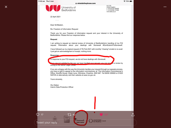 Organisations Leaving Stonewall: The List