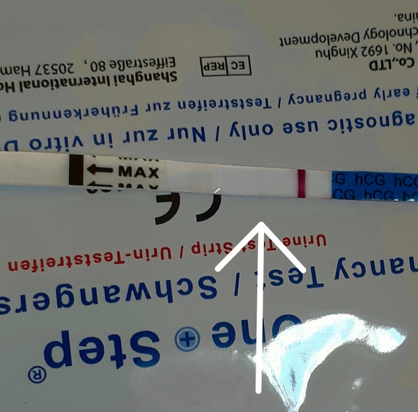 Faint line 2 days before period due