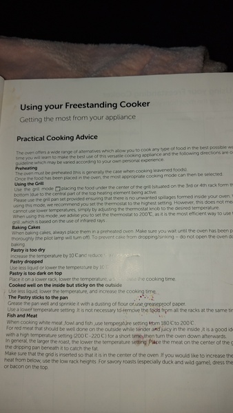 Can anyone explain my new Bush cooker to me?