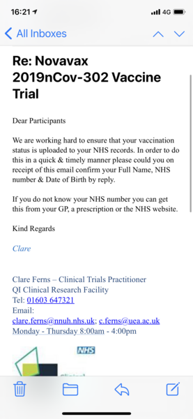 Novavax trial thread number 3