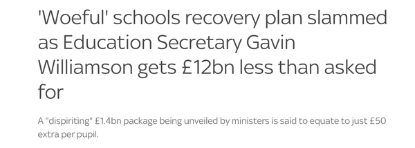 This government still doesn't give a shit about schools or your kids