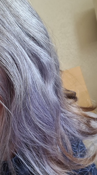 Grey hair and patchy purple shampoo :(